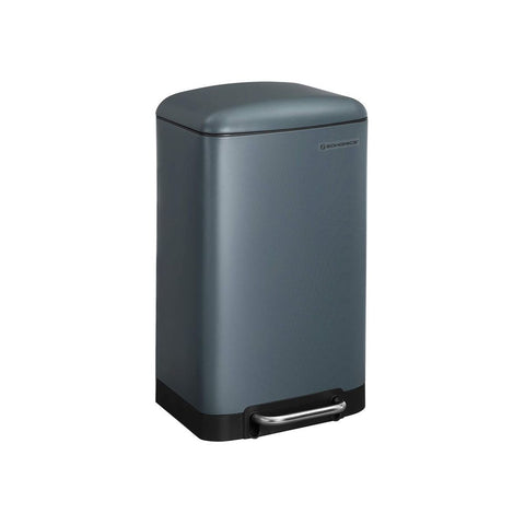 Rootz Rubbish Bin - 30 Liters Rubbish Bin - Trash Bin - Garbage Bin - Waste Bin - Outdoor Rubbish Bin - Kitchen Rubbish Bin - Office Rubbish Bin - Bin Liners - Green-grey - 34.5 x 27.5 x 61.5 cm (L x W x H)