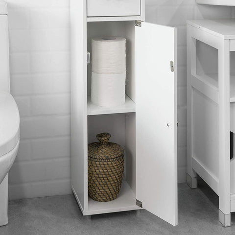 Rootz Bathroom Tall Cabinet - Cupboard - Bathroom Cabinet -Storage Cabinet
