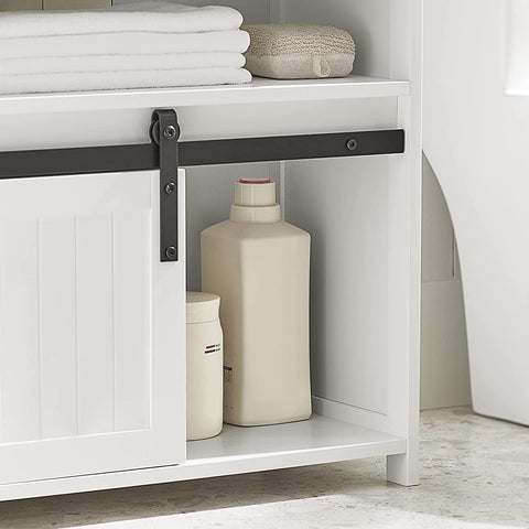 Rootz Under Sink Cabinet - Bathroom Vanity - Bathroom Storage Cabinet with Sliding Door