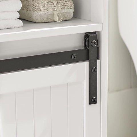 Rootz Under Sink Cabinet - Bathroom Vanity - Bathroom Storage Cabinet with Sliding Door