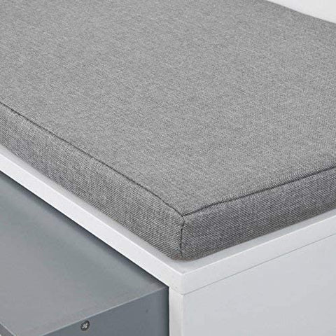 Rootz Hallway Shoe Cabinet - Shoe Rack- Shoe Storage Bench with Removable Seat Cushion