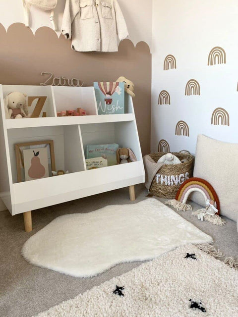 Rootz Children Kids Bookcase Book Shelf Storage Display Rack Organizer Holder