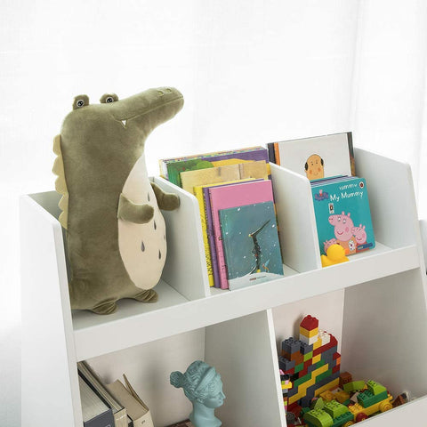 Rootz Children Kids Bookcase Book Shelf Storage Display Rack Organizer Holder