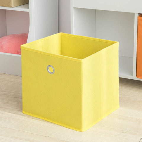 Rootz Children Kids Bookcase Book Shelf -Storage Display Rack Organizer Holder with Fabric Drawers