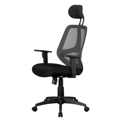 Rootz Office chair - Swivel chair - Executive chair - Adjustable - Headrest - Ergonomic - Black