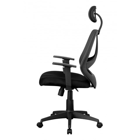 Rootz Office chair - Swivel chair - Executive chair - Adjustable - Headrest - Ergonomic - Black
