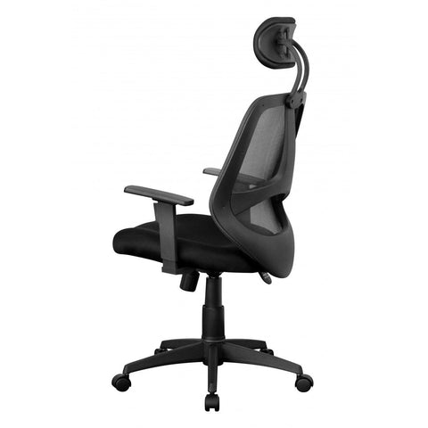 Rootz Office chair - Swivel chair - Executive chair - Adjustable - Headrest - Ergonomic - Black