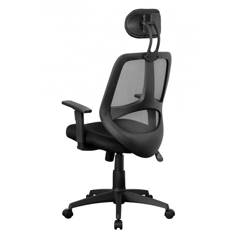 Rootz Office chair - Swivel chair - Executive chair - Adjustable - Headrest - Ergonomic - Black
