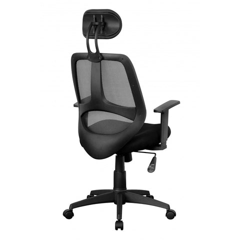 Rootz Office chair - Swivel chair - Executive chair - Adjustable - Headrest - Ergonomic - Black