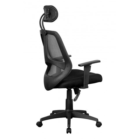 Rootz Office chair - Swivel chair - Executive chair - Adjustable - Headrest - Ergonomic - Black