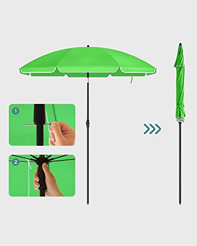 Rootz Parasol - Garden Umbrella - Foldable Garden Umbrella - Outdoor Parasol - Garden Parasol - Sunshade Parasol - Umbrella Parasol - Green