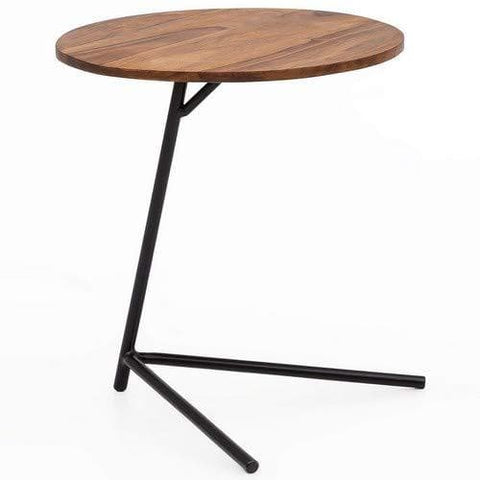 Rootz Side Table - Wooden Coffee Table - Brown - 40 x 46 x 40 cm