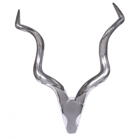 Rootz Deer Antler Decoration L - Wall Decoration - Modern Decoration - Metal Antlers - Silver - Aluminium
