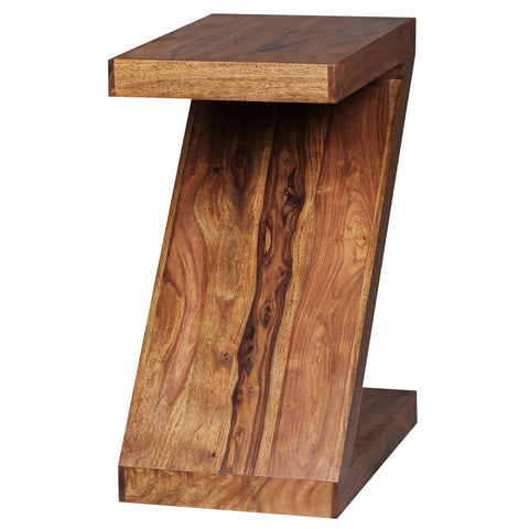 Rootz Side Table - Z-Shape Side Table - Side Table - Wood - Brown