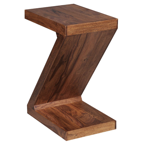 Rootz Side Table - Z-Shape Side Table - Side Table - Wood - Brown