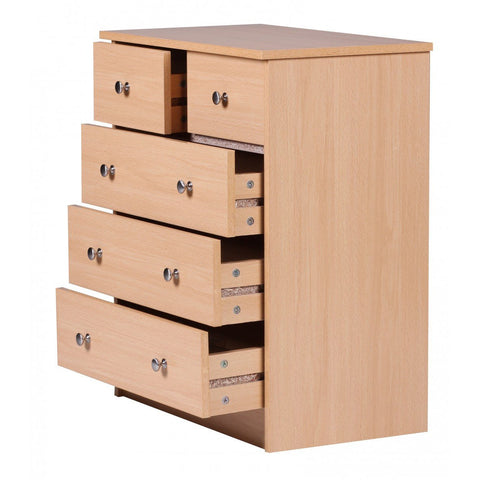 Rootz Chest of drawers - Sideboard - 5 drawers - Light brown - Modern sideboard