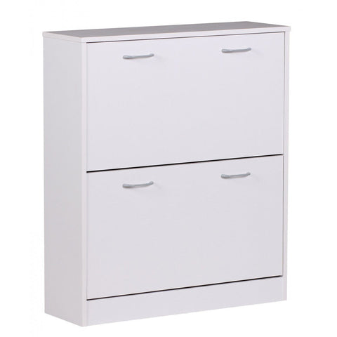 Rootz Shoe Cabinet - Shoe Rack - Shoes Organizer - Storage Cabinet - White