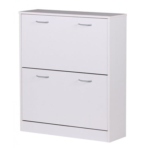 Rootz Shoe Cabinet - Shoe Rack - Shoes Organizer - Storage Cabinet - White