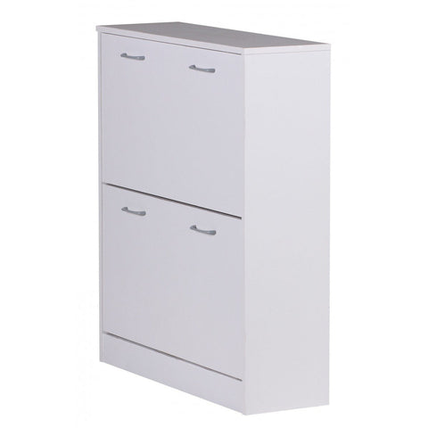 Rootz Shoe Cabinet - Shoe Rack - Shoes Organizer - Storage Cabinet - White