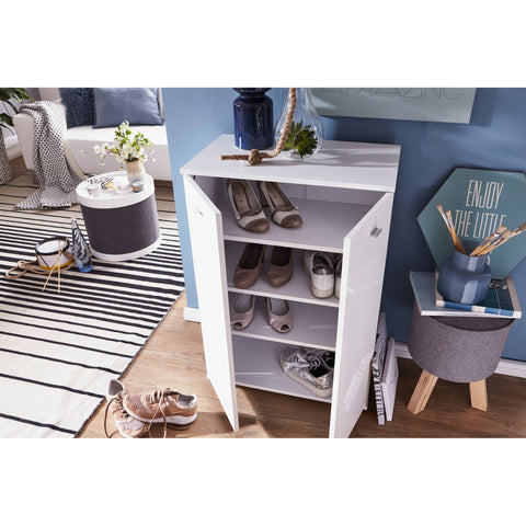 Rootz Shoe Cabinet - Shoe Rack - Shoe Organizer - Shoes - White