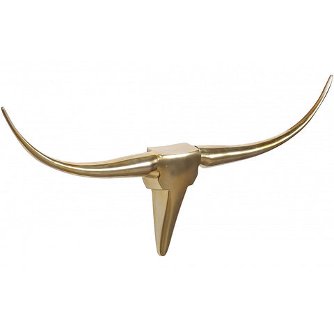 Rootz Bull's Antlers M Decoration - Wall Decoration - Wall Decoration - Wall Antlers - Aluminum - Gold/Bronze