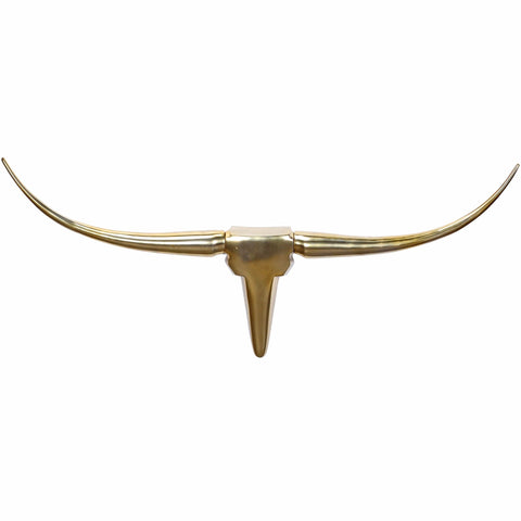 Rootz Bull's Antlers M Decoration - Wall Decoration - Wall Decoration - Wall Antlers - Aluminum - Gold/Bronze