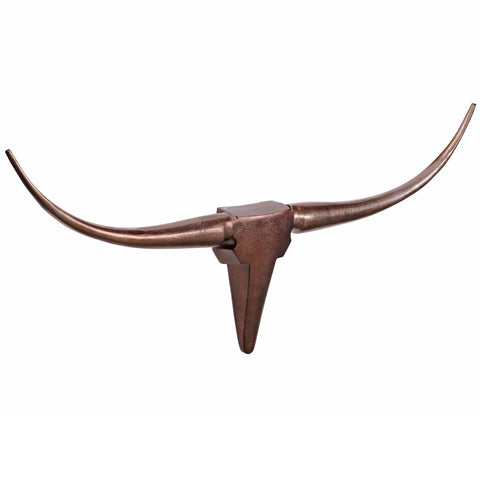 Rootz Bull's Antlers M Decoration - Wall Decoration - Wall Decoration - Wall Antlers - Aluminum - Gold/Bronze