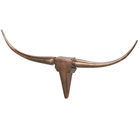 Rootz Bull's Antlers M Decoration - Wall Decoration - Wall Decoration - Wall Antlers - Aluminum - Gold/Bronze