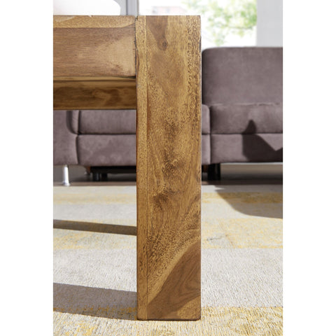 Rootz Coffee Table - Coffee Table - Solid Wood - Acacia - 110 x 60 cm - Rectangular - Natural