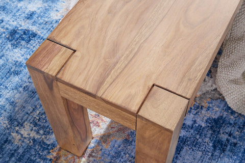 Rootz Dining Bench - Solid Wood Acacia - Natural Product - Country House Style - 140 x 45 x 35 cm
