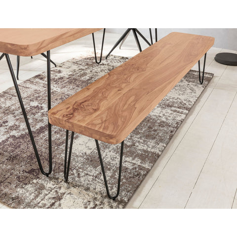 Rootz Dining Bench - Kitchen Bench - Solid Wood Bench - Acacia - 120/160/180 x 40 x 45 cm - Brown