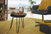 Rootz Side Table - Solid Wood Sheesham - Living Room Table - Natural Wood - Tree Edge Design - 35x35 cm