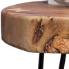 Rootz Side Table - Coffee Table - Solid Wood - Acacia Wood - 35 x 35 cm - Brown - Black