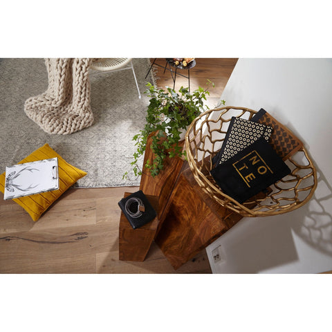 Rootz Side Tables - Set Of 3 - Solid Wood - - Pillars - Decoration - 24.5 x 85 x 24.5 cm