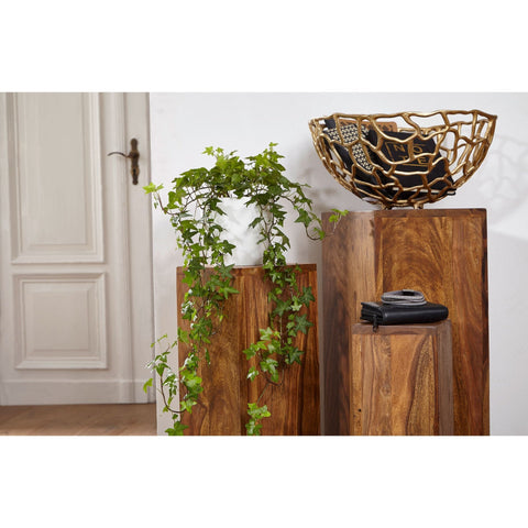 Rootz Side Tables - Set Of 3 - Solid Wood - - Pillars - Decoration - 24.5 x 85 x 24.5 cm