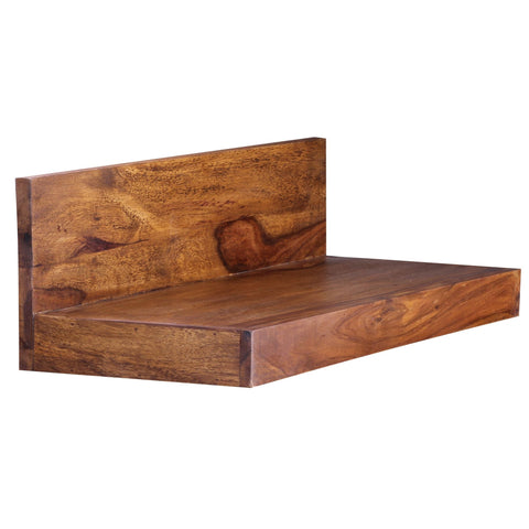 Rootz Owattona Wall Shelf - Solid Wood Wall Shelf - Bookshelf - Solid - Brown - 60/110/140/160 cm