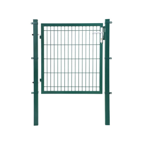 Rootz Garden Gate - Metal Garden Gate - Small Garden Gate - Garden Gate With Lock - Green - 106 x 150 cm