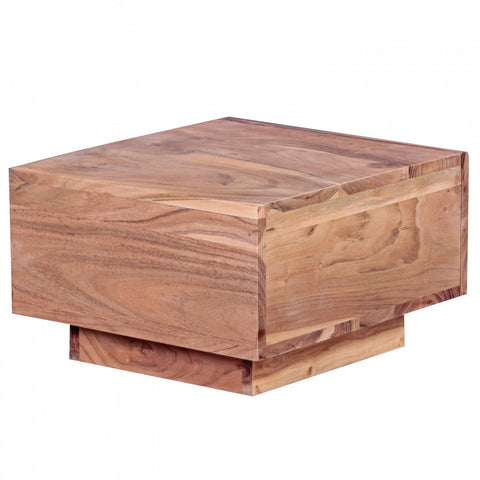Rootz Bedside Table - Solid Wood Acacia Bedside Table - Bedside Tables - Drawer - 25cm High