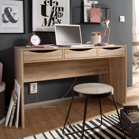 Rootz Desk - Office Table - Computer Table - Laptop Table - Youth Desk - Oak - Sonoma