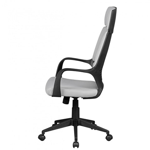 Rootz Office Chair - Light Gray Fabric - Design Executive Chair - Swivel Chair with Tilt Mechanism & Armrests