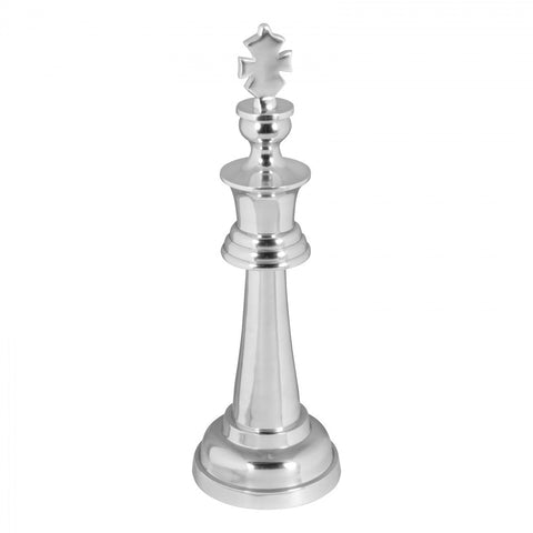 Rootz Decoration Chess Piece - Aluminum Decoration - Large Chess Piece - King - Design Sculpture - 70cm high
