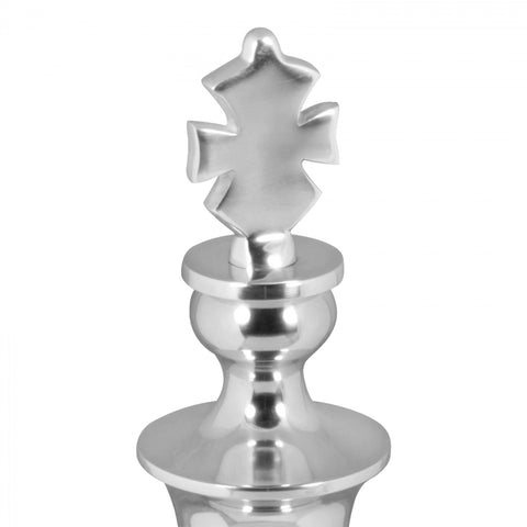 Rootz Decoration Chess Piece - Aluminum Decoration - Large Chess Piece - King - Design Sculpture - 70cm high