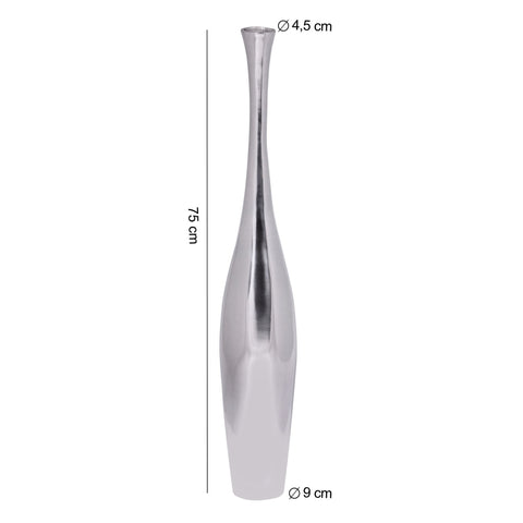 Rootz Aluminum Flower Vase - Decoration - Modern Vase - Design - Silver