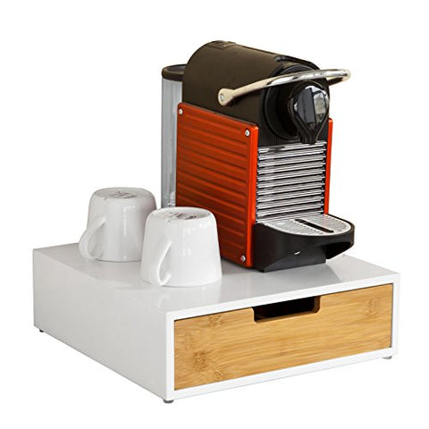 Rootz Coffee Pod Storage Drawer - Coffee Capsule Holder Stand Box-Teabags Storage Case