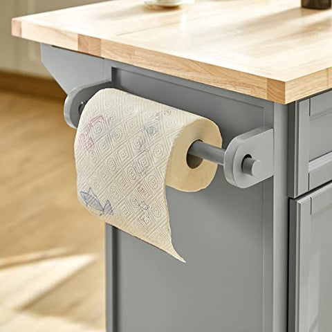 Rootz Extendable Kitchen Island - Storage Trolley Cabinet - Cupboard - Sideboard