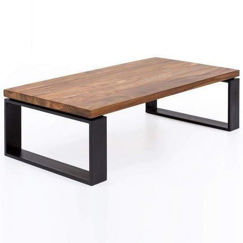 Rootz Coffee Table - Living Room Table - Coffee Tables Brown - Metal Frame - 115 x 35 x 60 cm