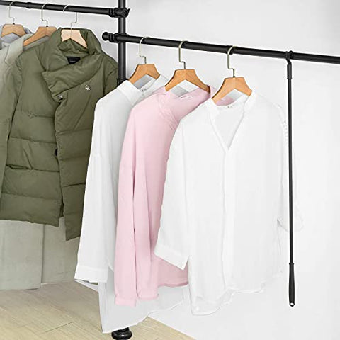 Rootz Adjustable Wardrobe - Clothing Rack -  Organizer - Clothes Shelf System - Hanging Rail