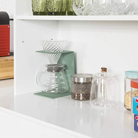 Rootz Home Kitchen Sideboard Storage Cabinet Cupboard White