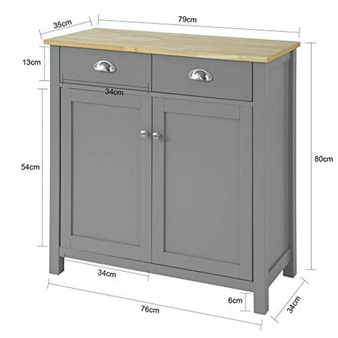 Rootz Kitchen Dining Room Living Room Storage Cabinet Cupboard Sideboard