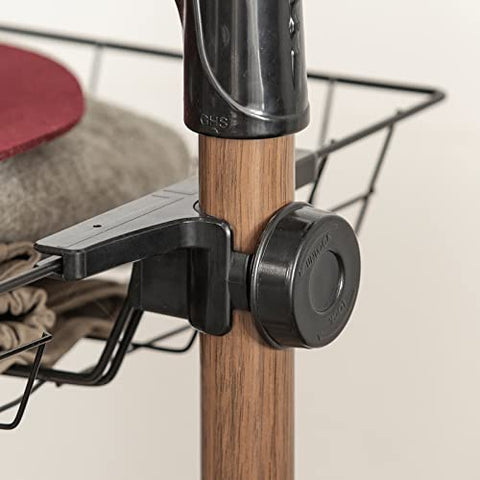 Rootz Adjustable Wardrobe Organizer Clothes Shelf System-Hanging Rail-Telescopic Storage Shelving